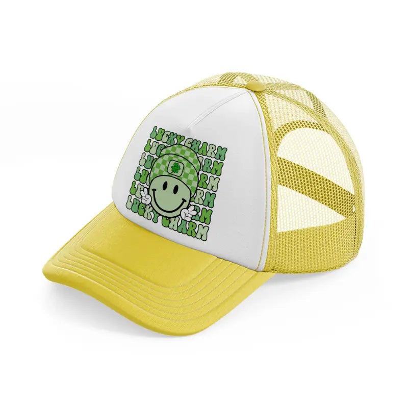 lucky charm yellow trucker hat