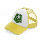 golf club green yellow trucker hat