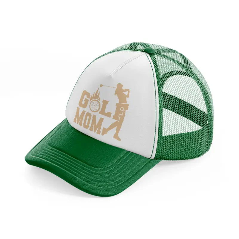 golf mom-green-and-white-trucker-hat