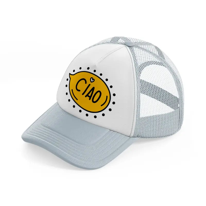 ciao yellow-grey-trucker-hat