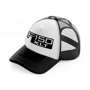 f.150 xlt black and white trucker hat