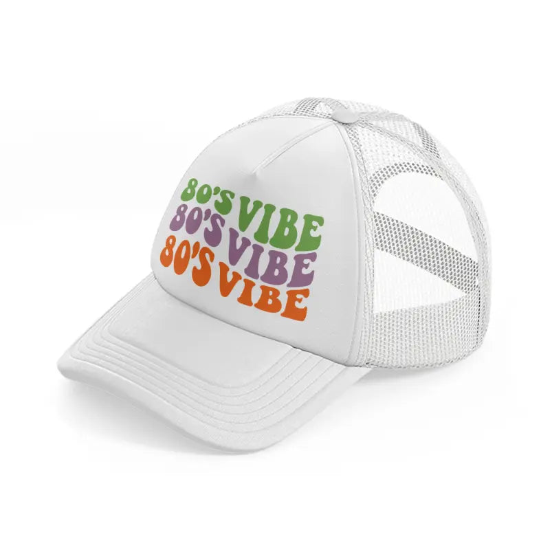 80's vibe-white-trucker-hat