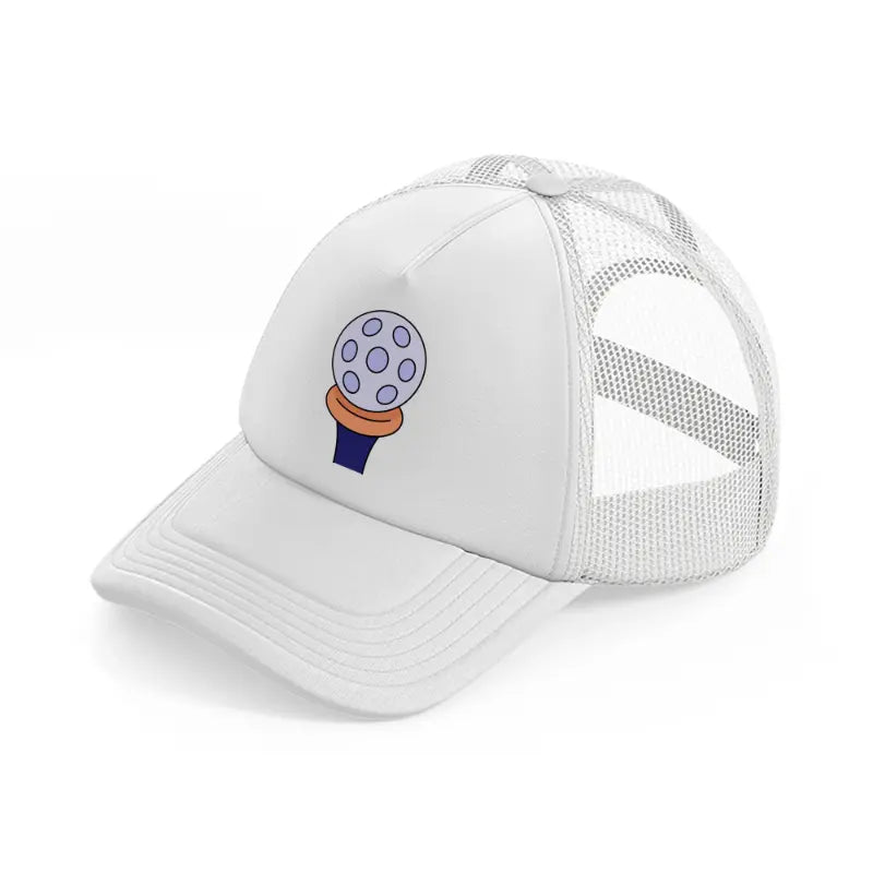 golf ball blue white trucker hat