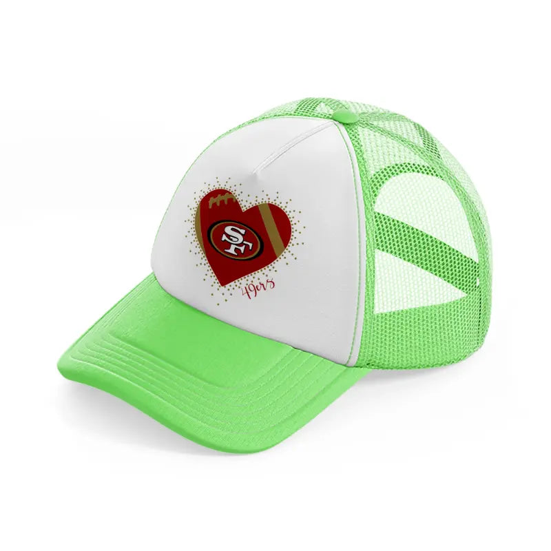 49ers fan club-lime-green-trucker-hat