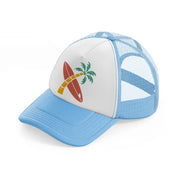 summer surf club-sky-blue-trucker-hat