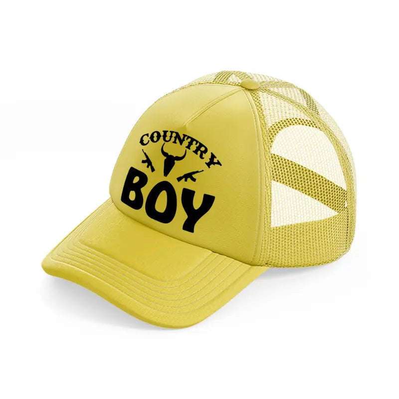 country boy-gold-trucker-hat