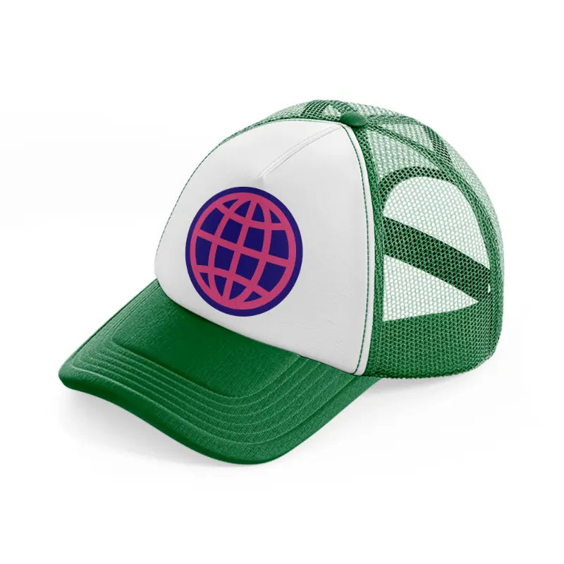 groovy 60s retro clipart transparent 02 green and white trucker hat