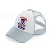 flip flops fireworks and freedom-01-grey-trucker-hat