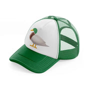 042 duck green and white trucker hat