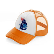 detroit tigers competition orange trucker hat