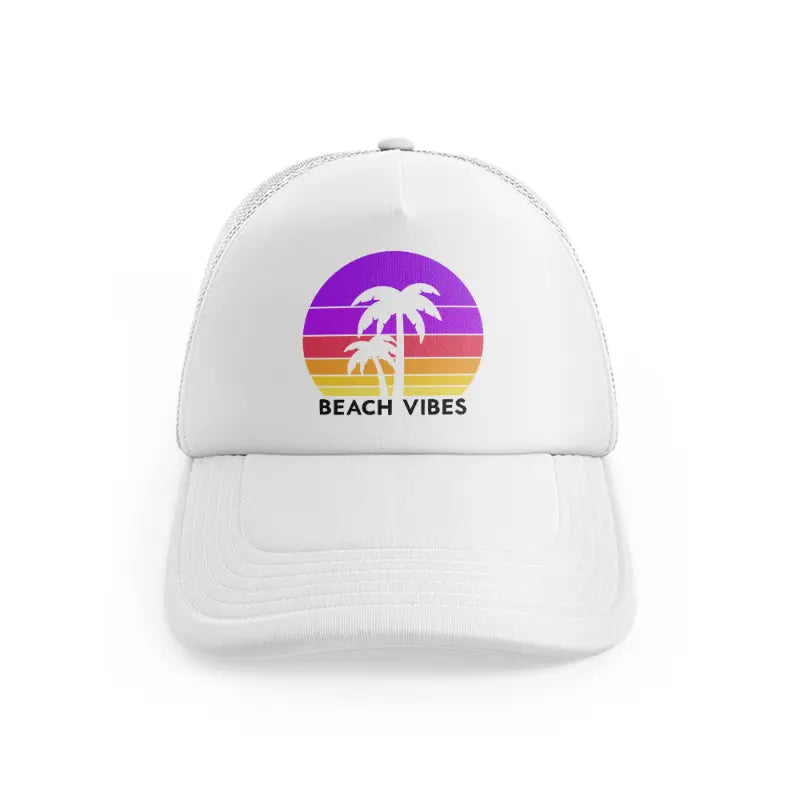 Beach Vibes Retro Sunwhitefront view