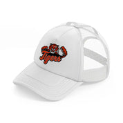 detroit tigers supporter white trucker hat