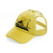 soul reaper gold trucker hat