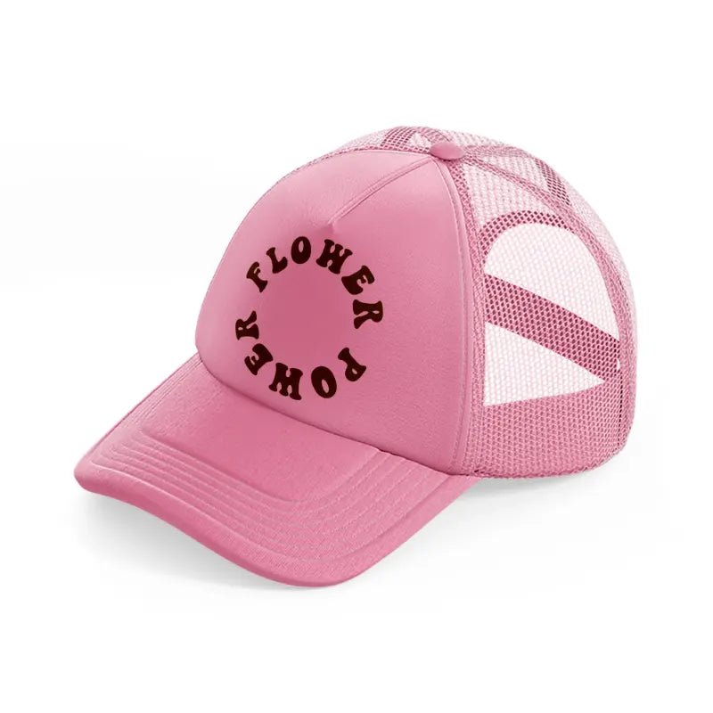 retro elements 112 pink trucker hat