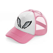 philadelphia eagles wings-pink-and-white-trucker-hat