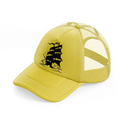 vector ship gold trucker hat