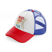 best dad by par colorful-multicolor-trucker-hat