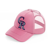 colorado rockies purple-pink-trucker-hat