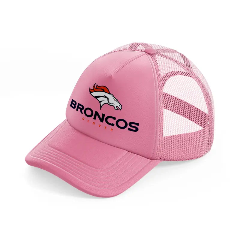 broncos denver-pink-trucker-hat