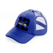 seattle seahawks 12-blue-trucker-hat