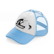 gone fishing boat-sky-blue-trucker-hat