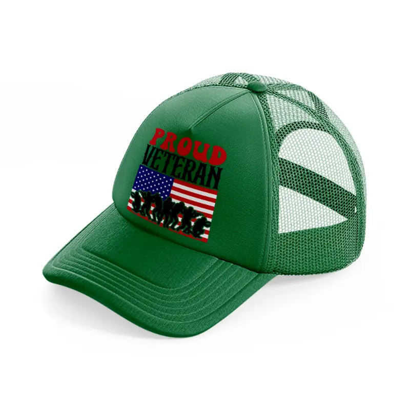proud veteran-01-green-trucker-hat