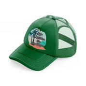life is better in flip flop-green-trucker-hat