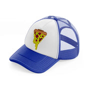 pizza blue and white trucker hat