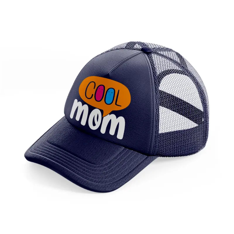 cool mom-navy-blue-trucker-hat