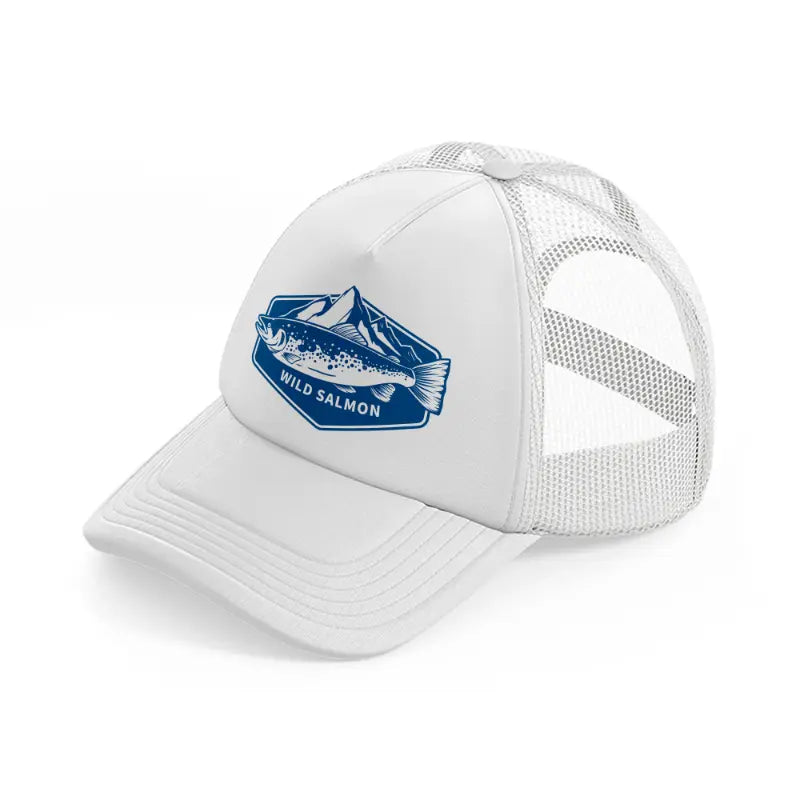 wild salmon blue-white-trucker-hat