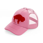 buffalo shape-pink-trucker-hat
