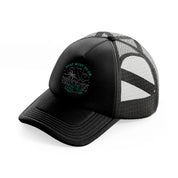 surf must go on black trucker hat