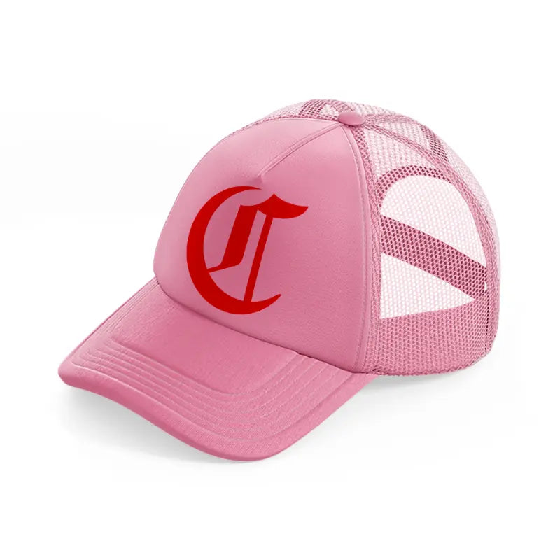 cincinnati reds gothic-pink-trucker-hat