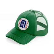 detroit tigers ball green trucker hat