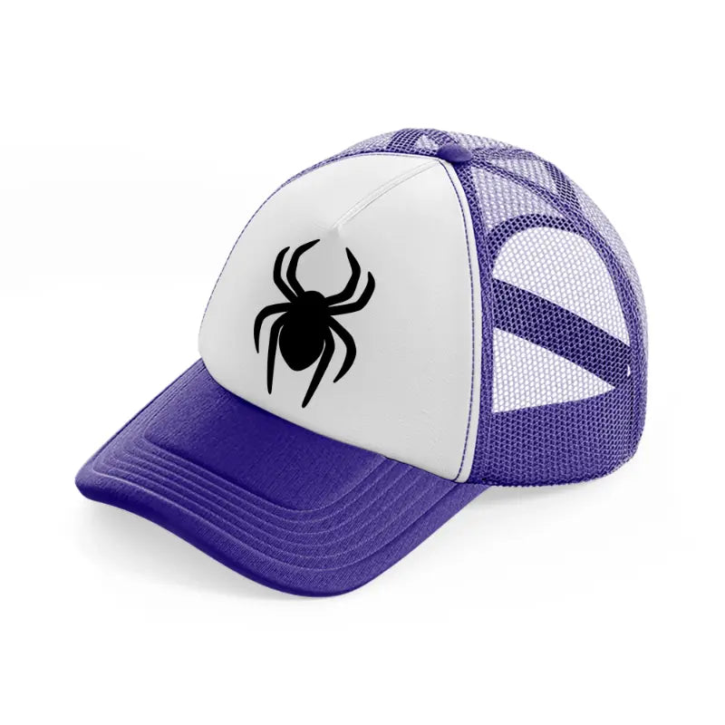 spider symbol purple trucker hat