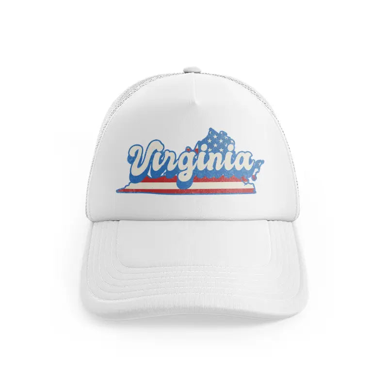 Virginia Flagwhitefront view