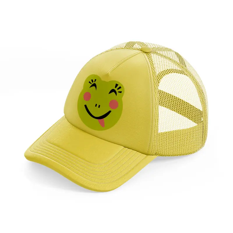 frog-gold-trucker-hat