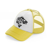 bite me yellow trucker hat