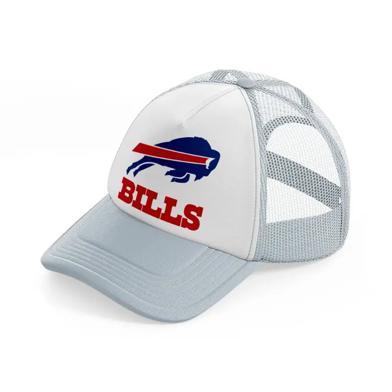 buffalo bills-grey-trucker-hat