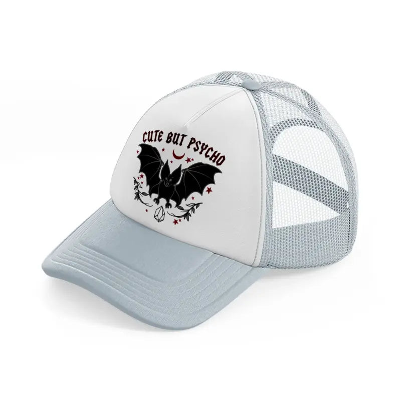 cute but psycho grey trucker hat