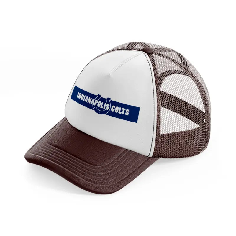 indianapolis colts wide-brown-trucker-hat