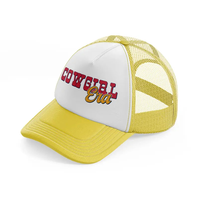 cowgirl era-yellow-trucker-hat