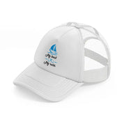 my boat my rules-white-trucker-hat