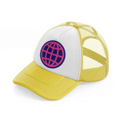 groovy 60s retro clipart transparent 02 yellow trucker hat