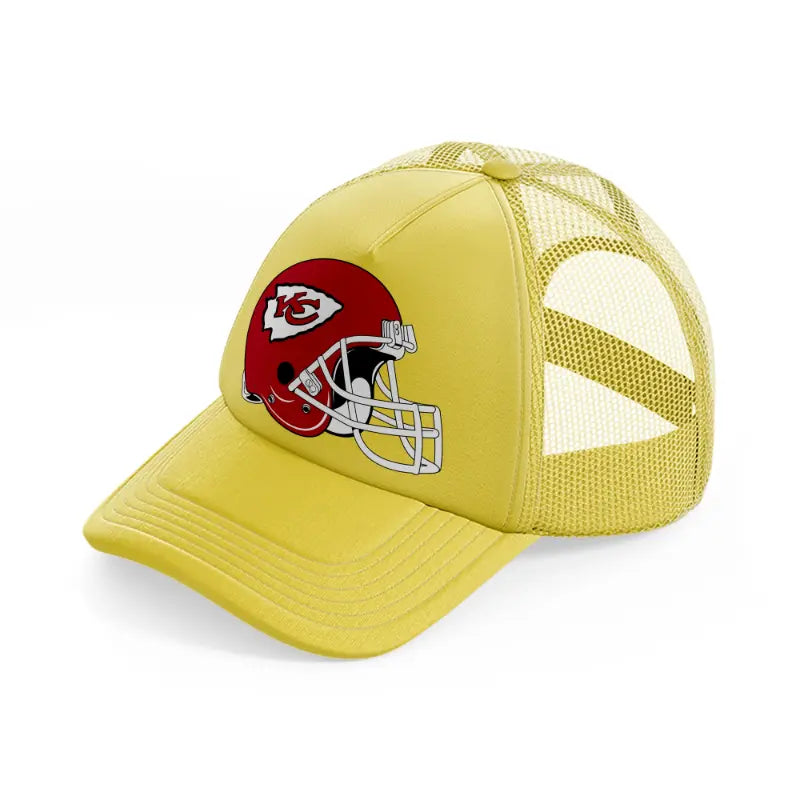 kansas city chiefs helmet-gold-trucker-hat