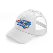 north carolina flag-white-trucker-hat