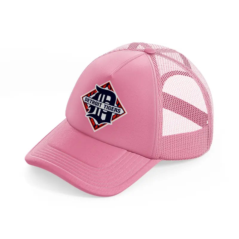 detroit tigers vintage-pink-trucker-hat