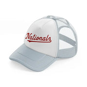 nationals logo-grey-trucker-hat