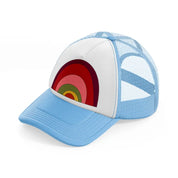 groovy shapes 08 sky blue trucker hat