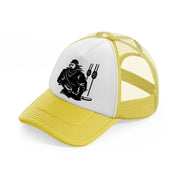 pirate crew vector-yellow-trucker-hat